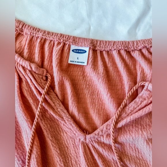 Old Navy Detailed Tie Blouse - Picture 5 of 5